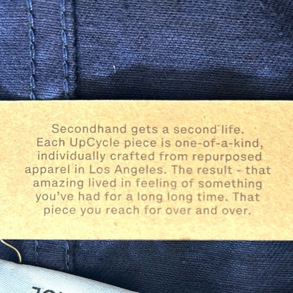 Barn Chore Coat NEW One-of-a-Kind Utility Jacket Over-Dyed Blue Size Large - Picture 10 of 16